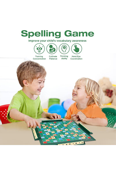 OEM Scrabble board game, 104 pieces, board 34.5x34.5cm, for 2-4 players, age 8+