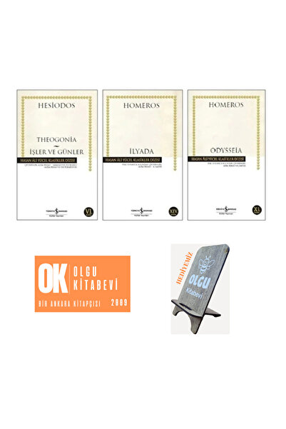 TÜRKİYE İŞ BANKASI KÜLTÜR YAYINLARI Yunan Mitolojisi 3 Kitap / ilyada - Odyss...