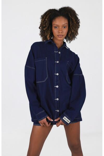 HOLLY LOLLY Sofie Gömlek Lacivert