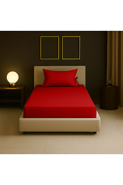 Sabia 100% Cotton 62 Thread Count (155 Tc) 120X200Cm +30Cm Height Single Size Fitted Sheet