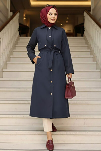 N.S NEVA STYLE Μπλε ναυτικό μπλουζάκι με κουμπιά 62131L