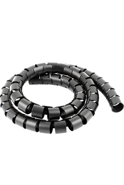 kadan enerji ve güvenlik sistemleri Spiral Kablo Kanalı Kablo Düzenleyici Toplayıcı Tutucu Siyah 1,5 Metre