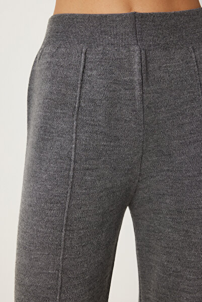 Lovelyİstanbul Σετ πουλόβερ και παντελόνι σε γκρι πλεκτά - Lmu0001