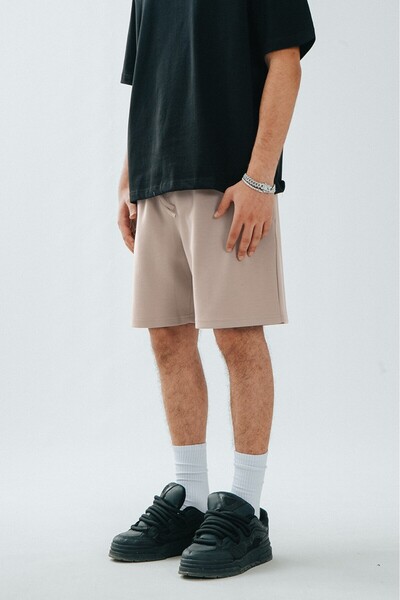 Twobucks Beige Pike Men's Shorts