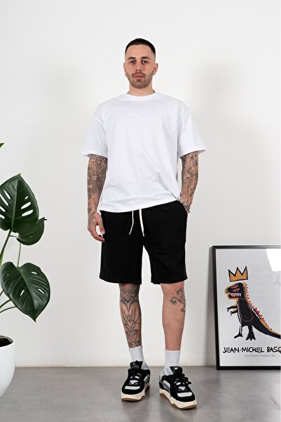 Plus Eighteen Black Basic Men's Shorts
