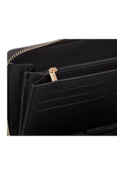 EXCLUSIVE Portofel negru pentru femei 19,5 x 11 x 2,5 cm