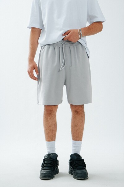Twobucks Gray Pique Men's Shorts