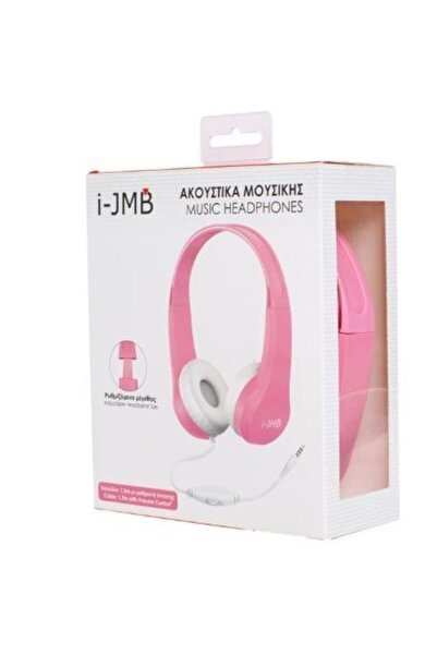 i-JMB Pink Stereo Foldable Headphones