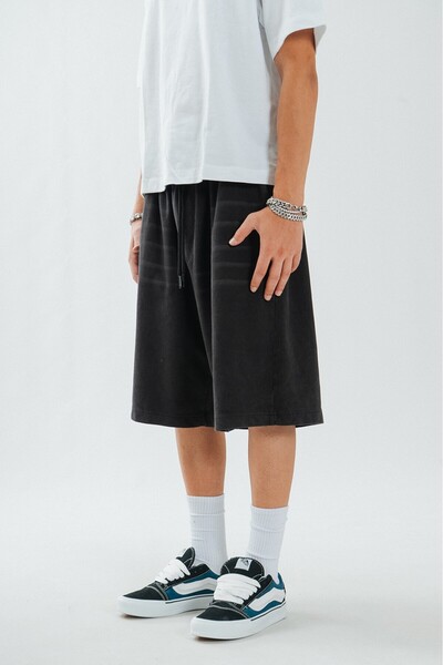 Super Rare Urban Relaxed Black Men's Shorts