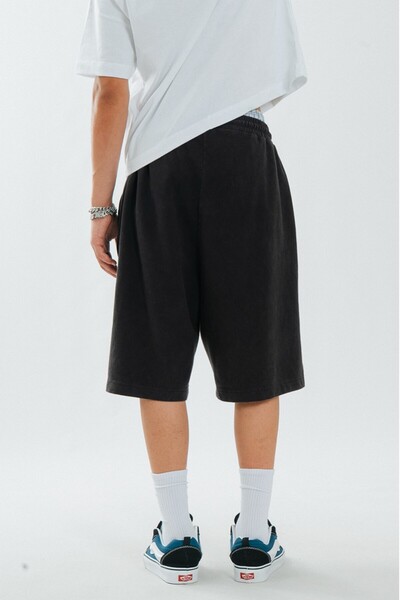 Super Rare Urban Relaxed Black Men's Shorts