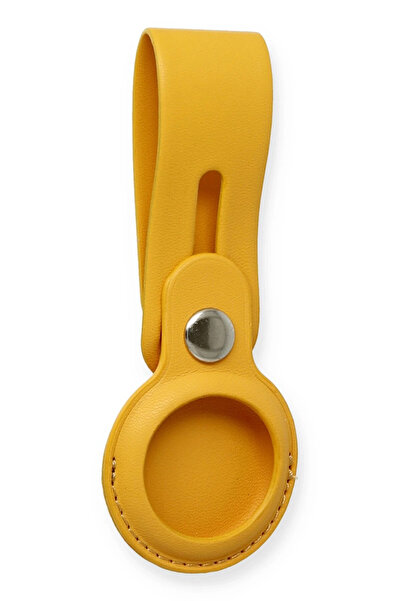 NewFace حافظة جلدية مع حزام لجهاز آيرتاج (142804) - أصفر