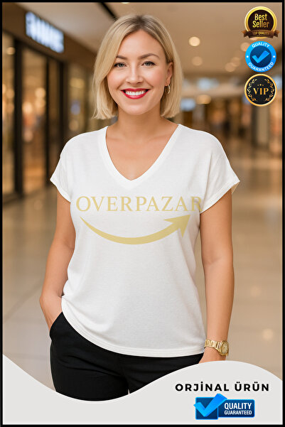 Overbazaar Bluză și tunică mercerizată Bluză cu decolteu în V S/m L/xl Bluză ...