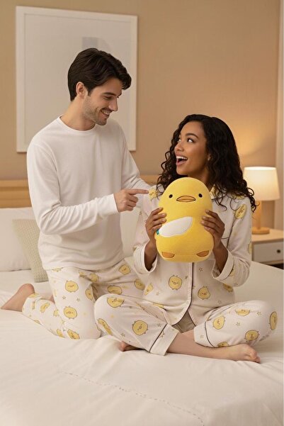 PEMBİŞ HOMEWEAR Alvero Veluna Civciv Şekilli Dekoratif Yastık