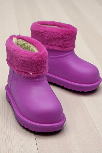 ISPARTALILAR 65D Comfortable Fur Inside Waterproof Girls' Boots Daily Children's Boots