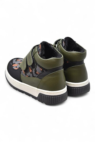 ISPARTALILAR 114A Ортопедична підошва Шкіряні черевики на липучках для дівчаток Шкіряні черевики на липучках для хлопчиків Черевики унісекс