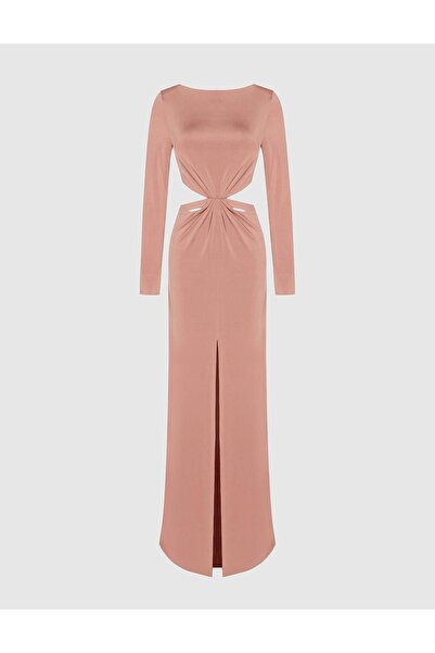 İLVİ Larisa Gül Kurusu Kadın Elbise