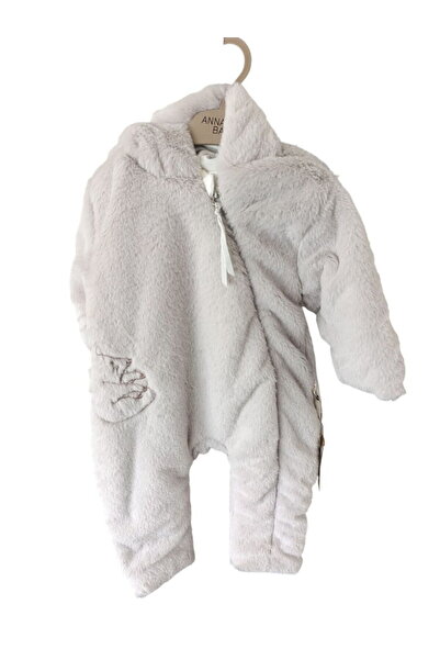 ANNA BABBA 20305 Unisex Bebek Lucky Bear Elyaf Dolgulu Kapüşonlu Tulum