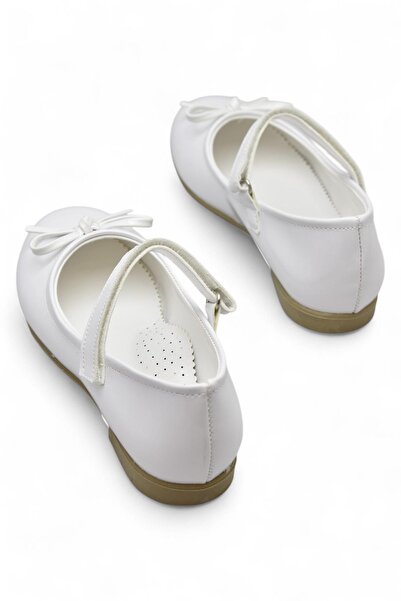 ISPARTALILAR 5953 Pantofi de balerina pentru fete cu talpa confortabila cu catarama Rochie de seara de nunta Pantofi de logodna