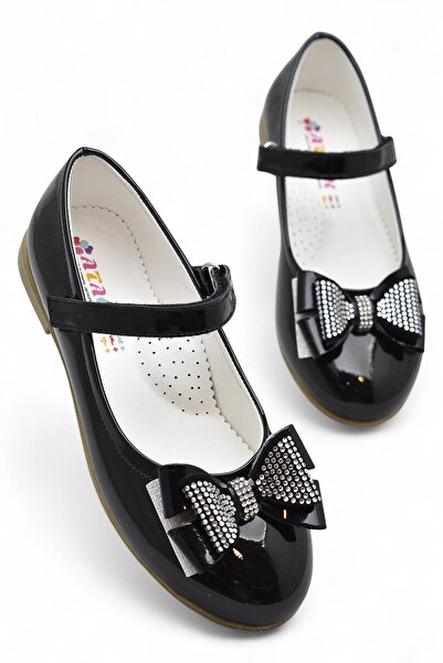 ISPARTALILAR 5952 Rahat Taban Tokalı Kız Çocuk Babet Ayakkabı Düğün Abiye Niş...