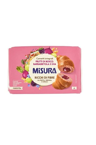 Misura Cornuri integrale cu crema de fructe de padure, sfecla si struguri Fib...