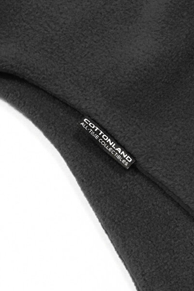 Cottonland Unisex Wristie Fingerless Fleece Gloves Gray