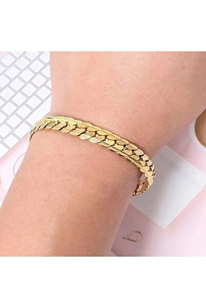 OEM 14K Gold Plated Unisex "Snake Gold" Bracelet - Elegance and Sensual Shine