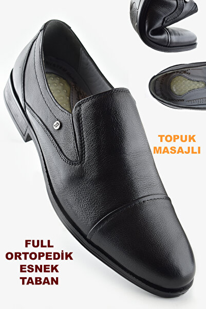 ISPARTALILAR 3572 Pantofi pentru bărbați din piele naturală cu talpă ortopedi...