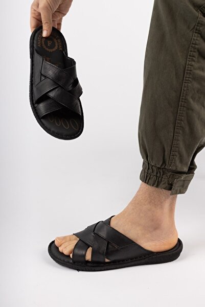 ISPARTALILAR 034 Model Casual Ανδρικές Παντόφλες - Παπούτσια από γνήσιο δέρμαBurada