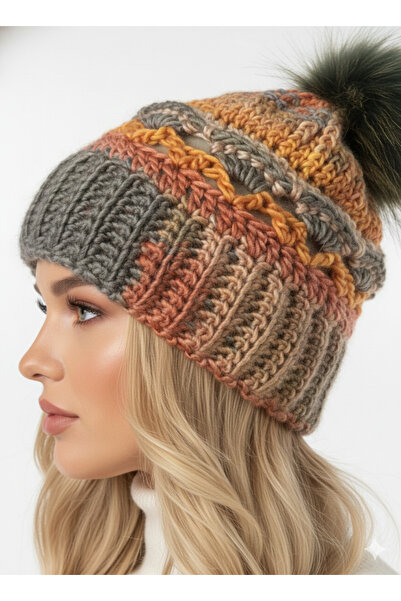 drt tasarım قبعة بوهو ميلانج باتيك للسيدات SPC-DSGN-0009