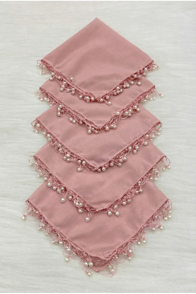 ZEYMERADE Pudra Şifon Gelin Damat Mendili, Düğün Halay Nedime Bride Parti Kın...