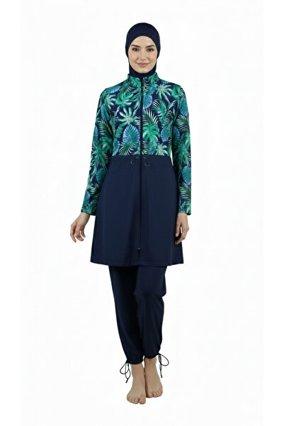 medipek Water Repellent Parachute Hijab Swimsuit Green