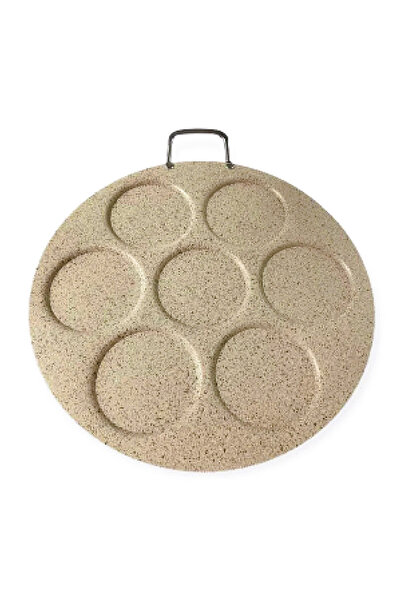 ELEGANT HOME Granite frying pan, tawa pan for frying, crepes, pancakes, pastries and bread with non-stick coating, 40 cm