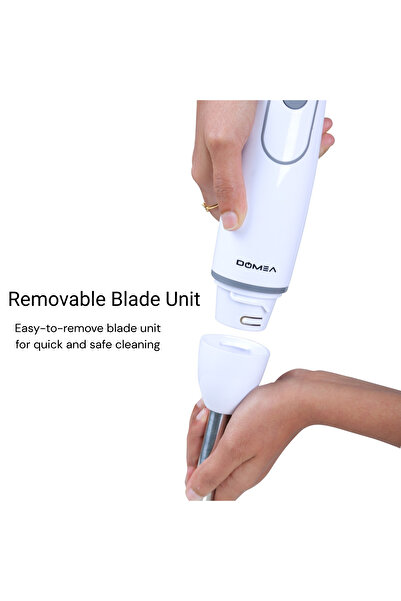 DOMEA 500 W Immersion Hand Blender with Stainless Steel Blades, Turbo Speed Function for Blending, P