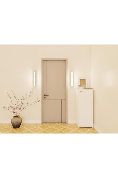 Masif Market 1 Kapaklı Çok Amaçlı Beyaz Renk Dolap