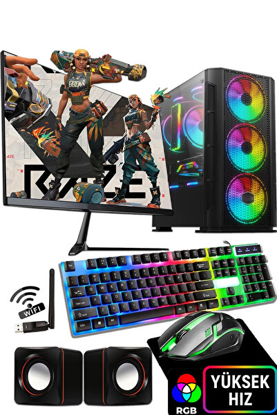 jetucuzal InnoVare i5 3470 16GB RAM 256GB SSD 19 inç FHD Monitör Wi-Fi Masaüstü Bilgisayar