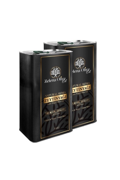 Zelena Olive Zelena Erken Hasat Soğuk Sıkım Natürel Sızma Zeytinyağı 5lt Tene...