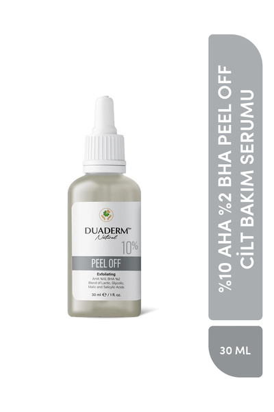 Duaderm %10 AHA %2 BHA Peel Off Cilt Bakım Serumu 30 ml