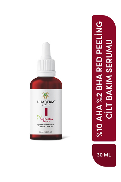 Duaderm %10 AHA %2 BHA Red Peeling Cilt Bakım Serumu 30 ml