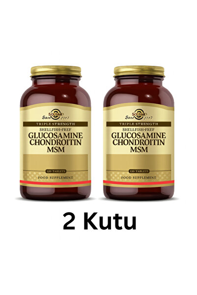 Solgar Glucosamine Chondroitin MSM (Glukozamin Kondroitin MSM) 120 Tablet ( 2...