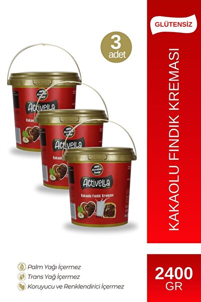Activella Kakaolu Fındık Kreması 800gr X3
