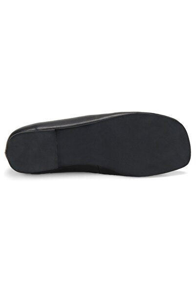 Desa Women's Black Mary Jane Leather Ballerinas