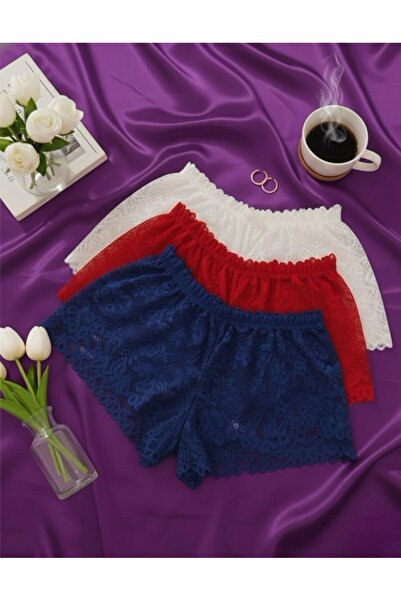 SatinLife Özel Bölgesi Açık Büyük Beden Dantel String 3 lü Set