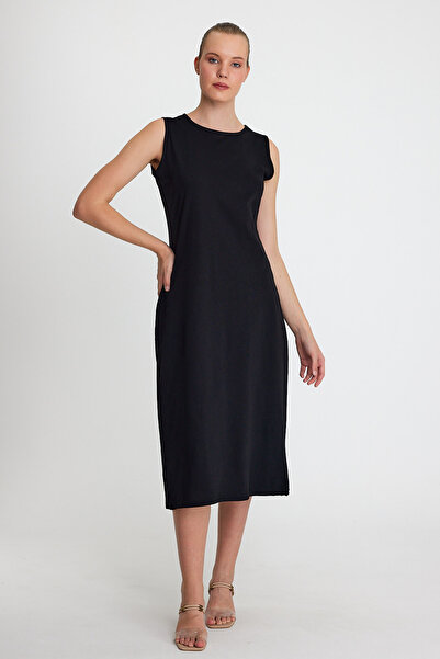 ESPİNA Γυναικείο αμάνικο βαμβακερό χτενισμένο φόδρα φορέματος - Εσωτερικό