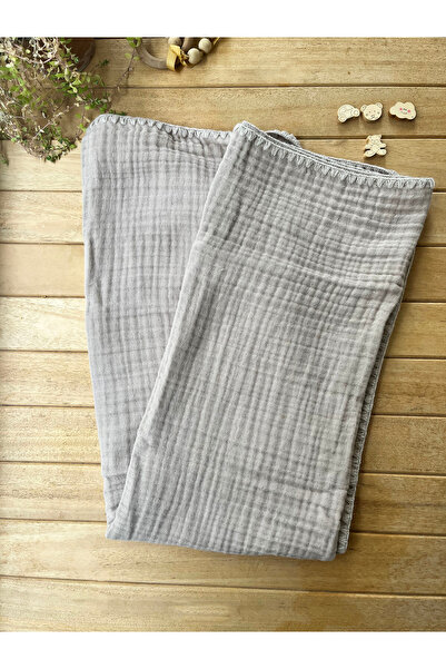 Bebekevi Organic 100% Cotton 4-Layer Muslin Baby Blanket – 100×100 cm |   Bei...