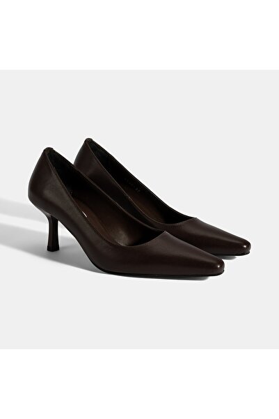 Desa Women's Brown Leather Stiletto