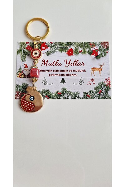 Svc Aksesuar Cadou de Anul Nou Breloc cu mărgele de nămol și plenitudine cu r...