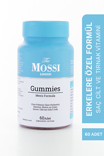 The Mossi London فيتامينات للشعر والأظافر والبشرة للرجال: كيراتين، فيتامين B3...