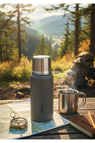 Le Paon ترمس من الفولاذ المقاوم للصدأ سعة 750 مل مانع للتسرب يحافظ على السخون...