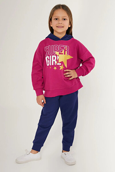 Rolypoly Girl's Pink Tracksuit Set