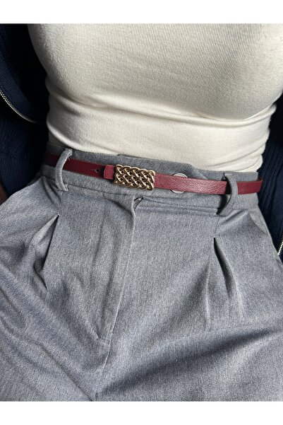 LİA KEMER Curea cu cataramă aurie pentru femei cu model Mate Curea pentru hai...